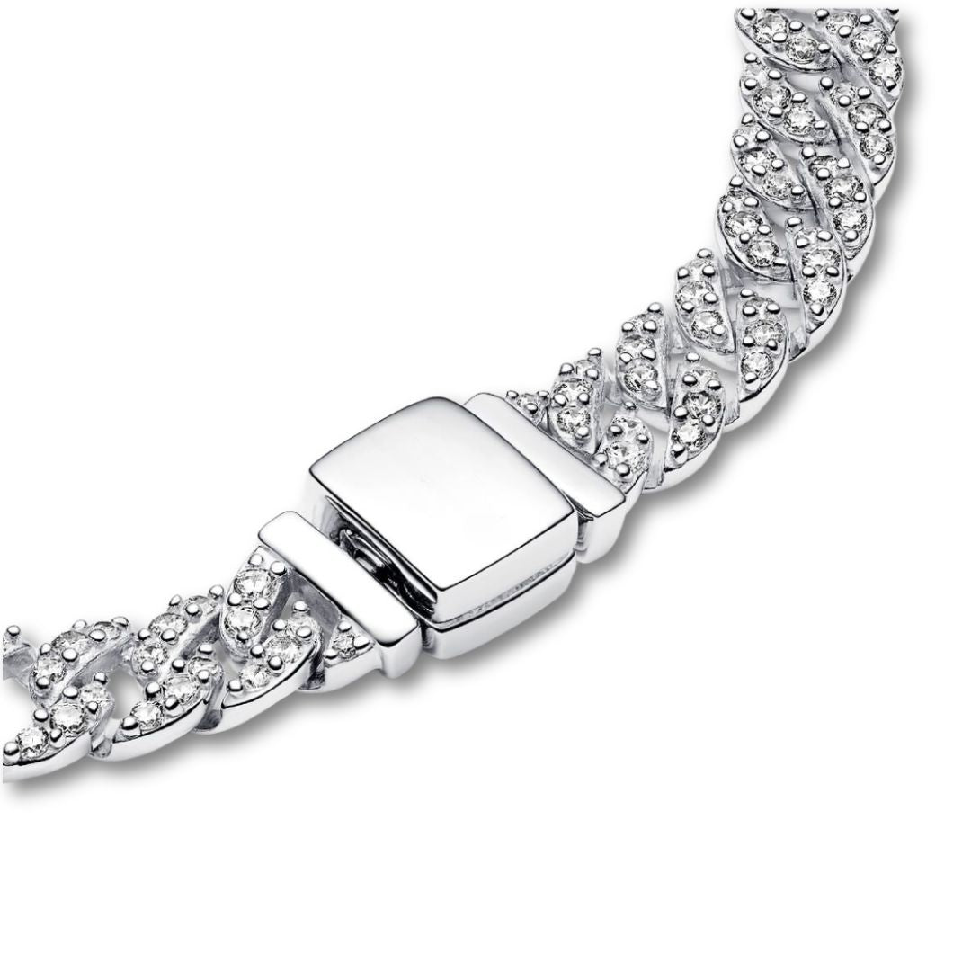 Bracciale Cuban Pavé | Oro