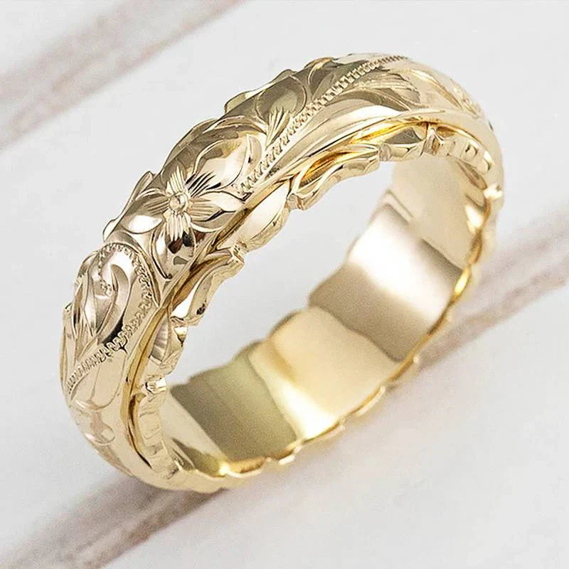 Anello Fiore Oro Antico | Oro