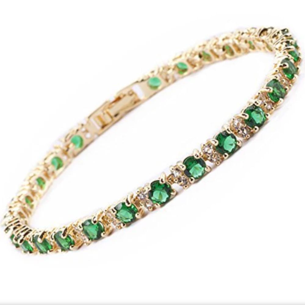 Bracciale Tennis Trio di Smeraldi
