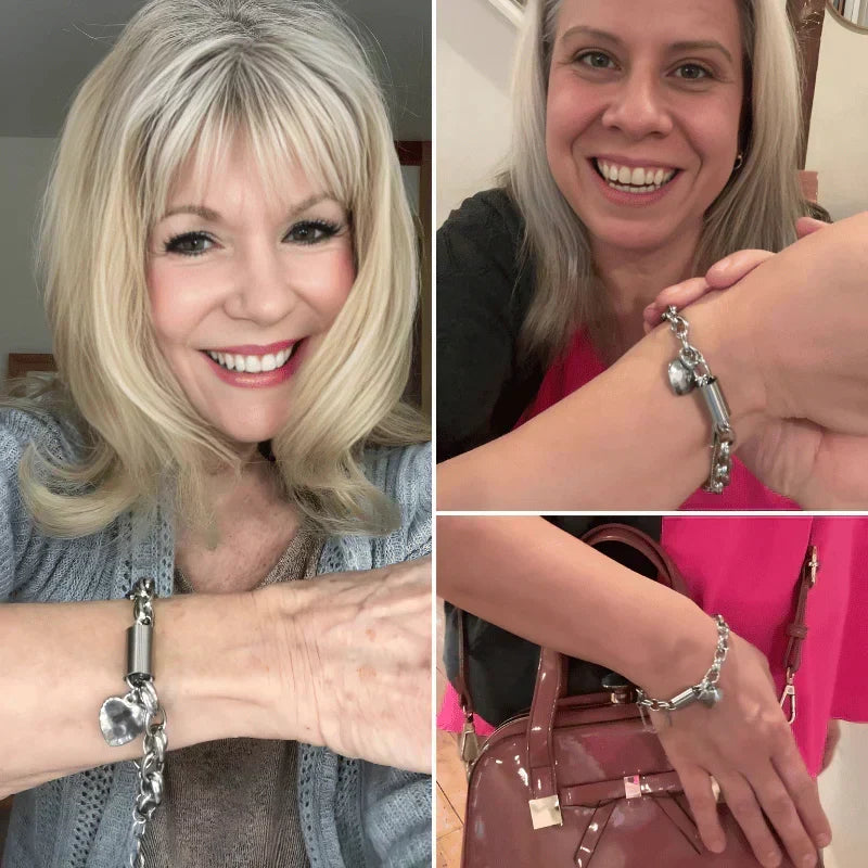 Guadalupe - Bracciale con Ciondolo a Cuore Dorato