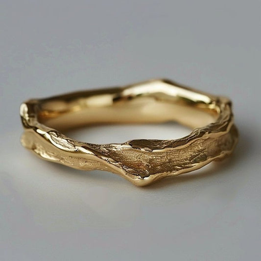 Anello Vintage in Oro Forgiato