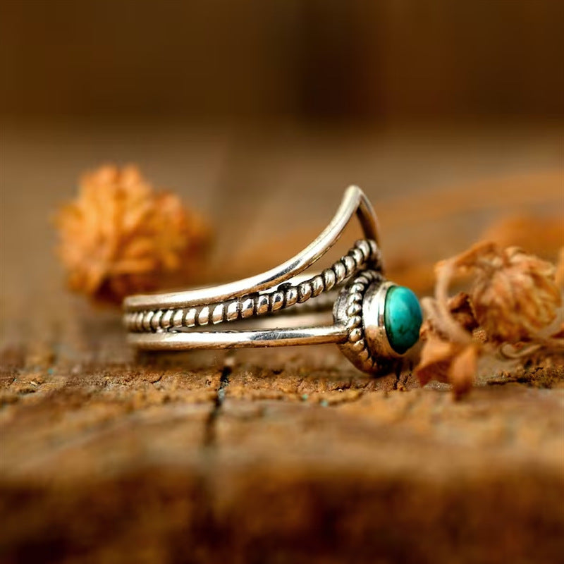 Anello di Perline Turchesi Velora | Oro