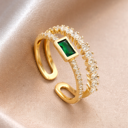 Anello Esotico in Oro Verde