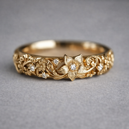 Anello Golden Blossom