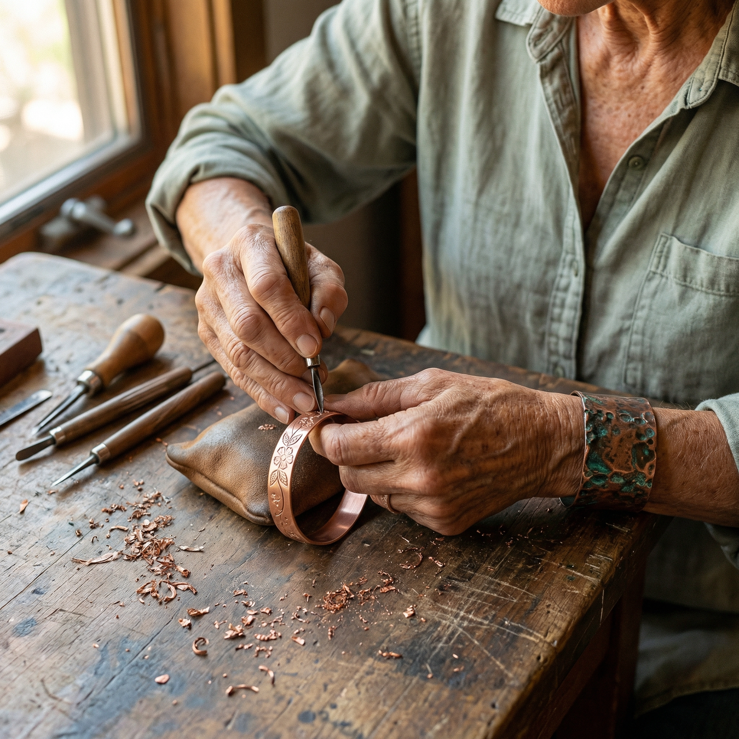 Bracciale in Rame Artigianale
