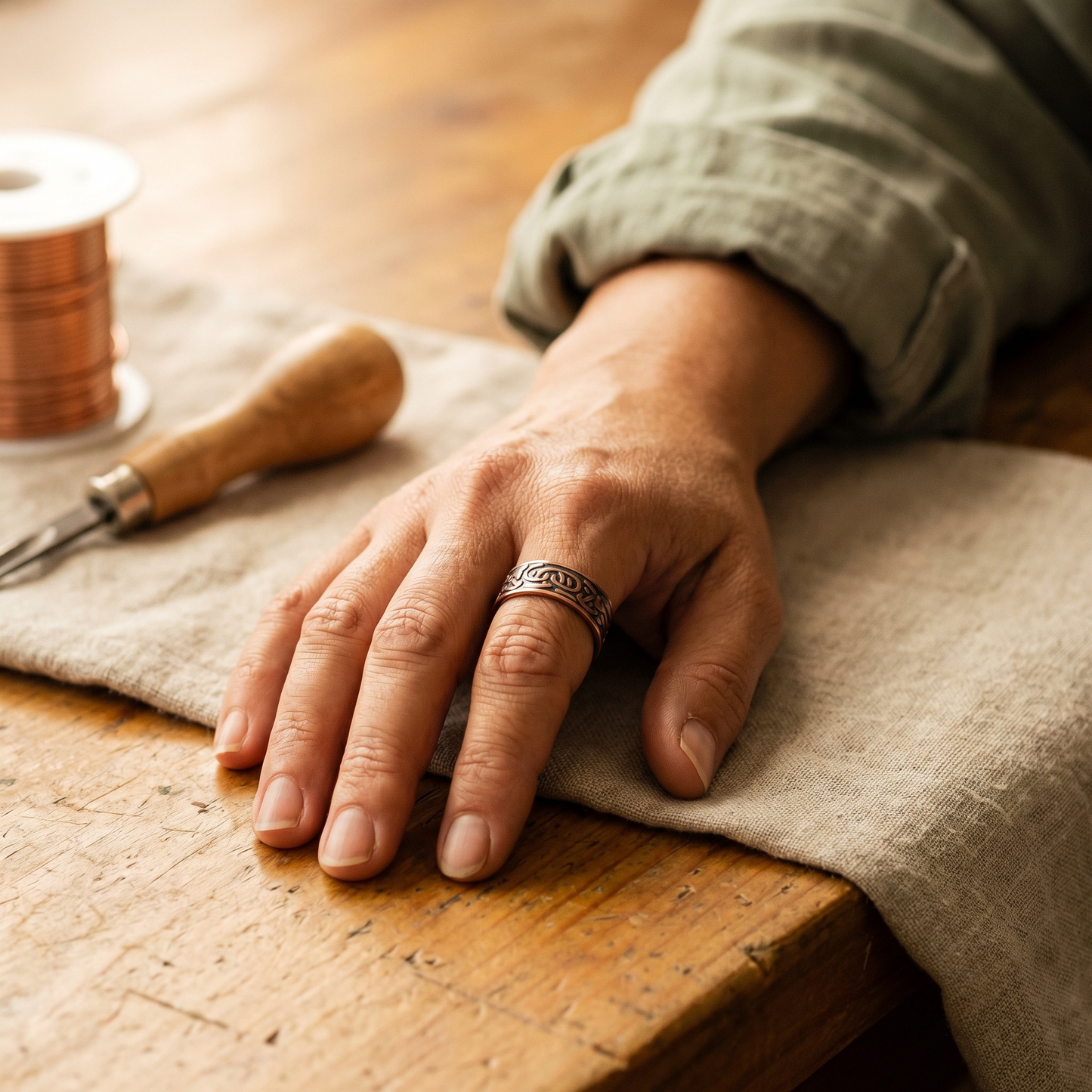 Anello in Rame Artigianale