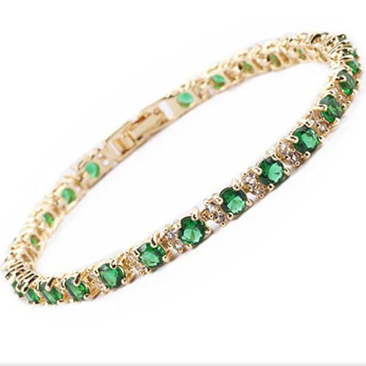 Bracciale Tennis Trio di Smeraldi